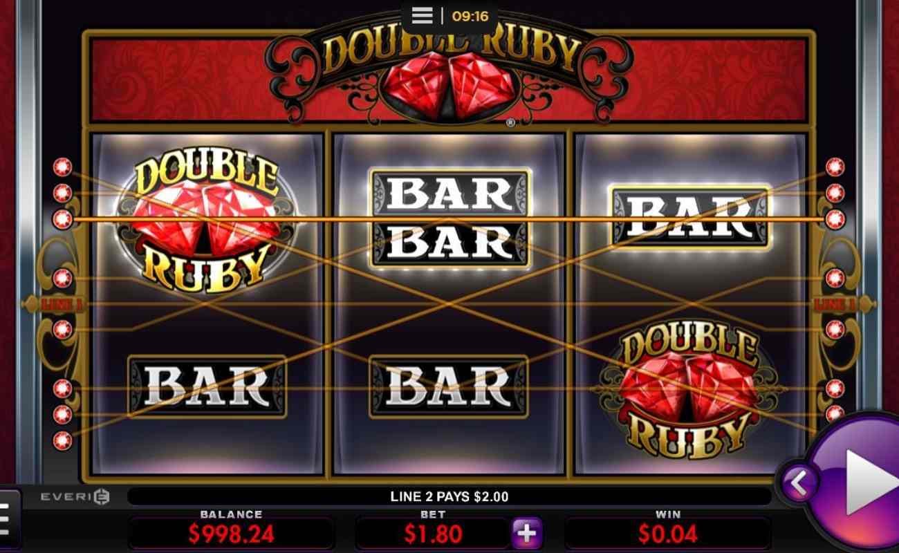 Double Ruby online casino slots game