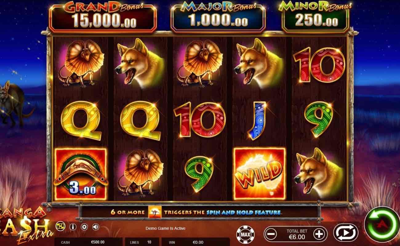 Kanga Cash Extra online slot casino game by Ainsworth