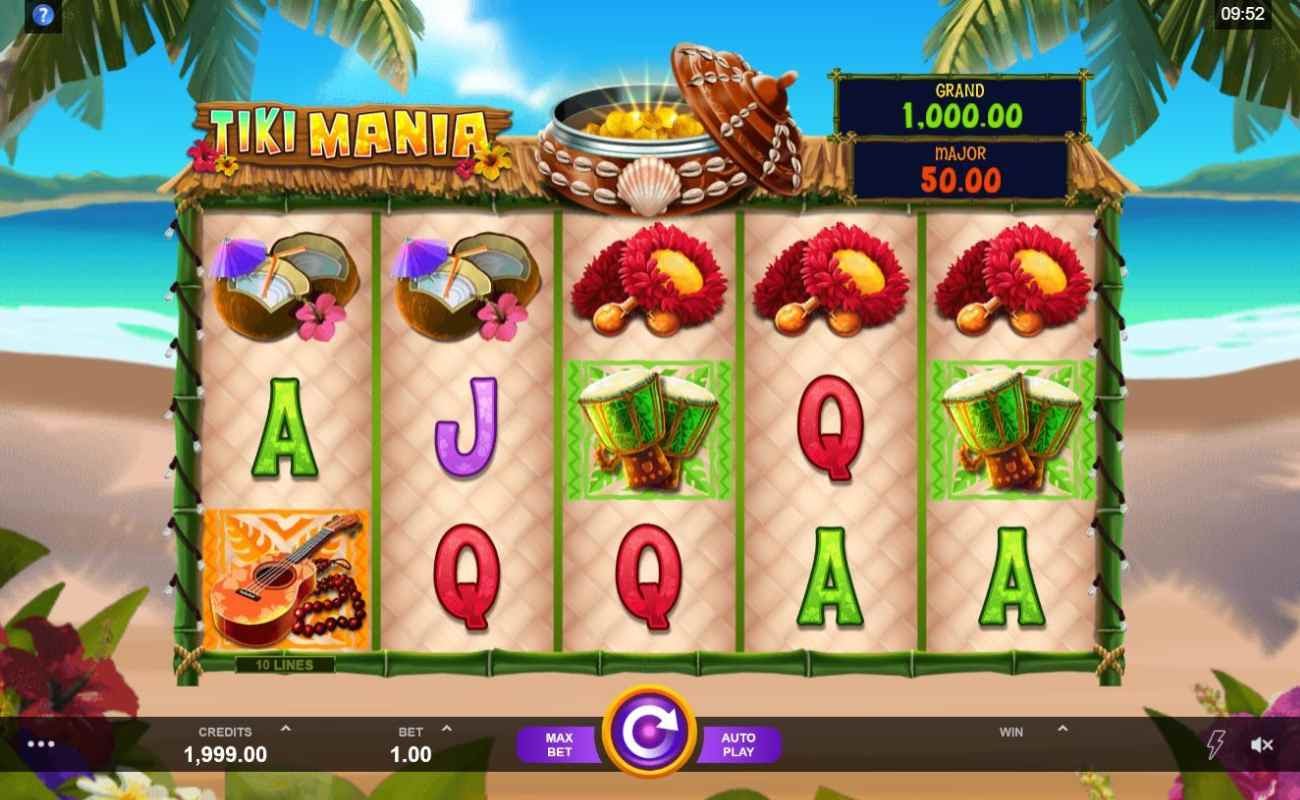 Tiki Mania by DGC online slot casino game