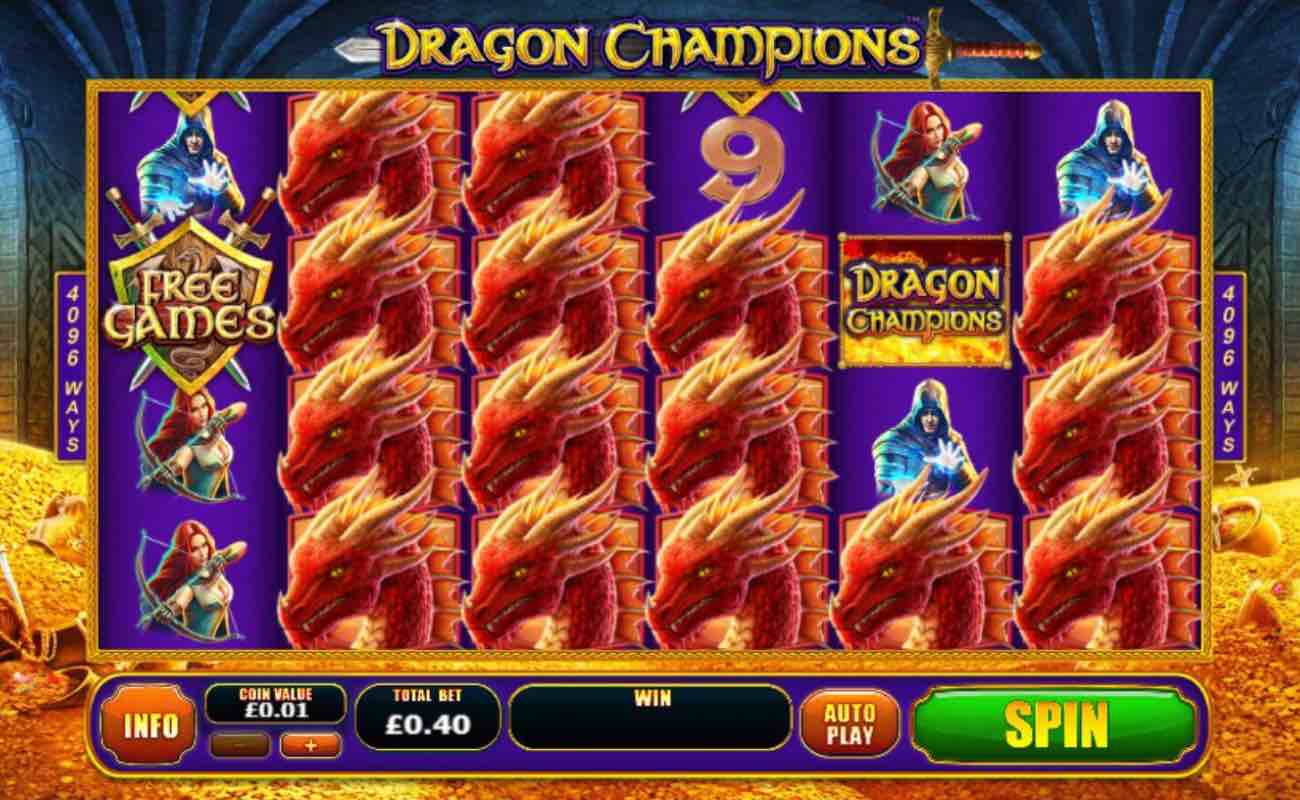 Dragon Champions online slot casino game by Playtech