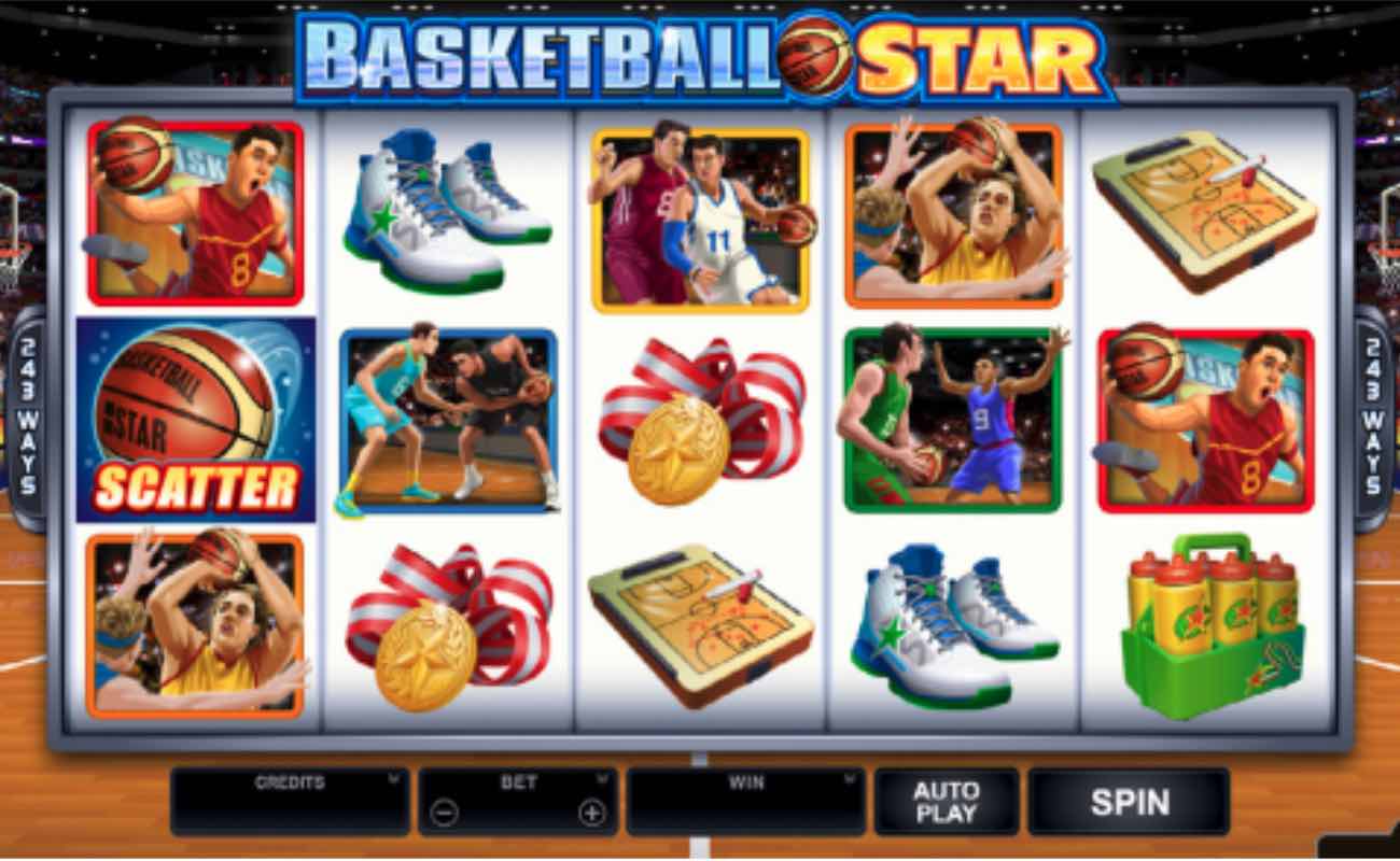 Basketball Star online slot casino game by DGC
