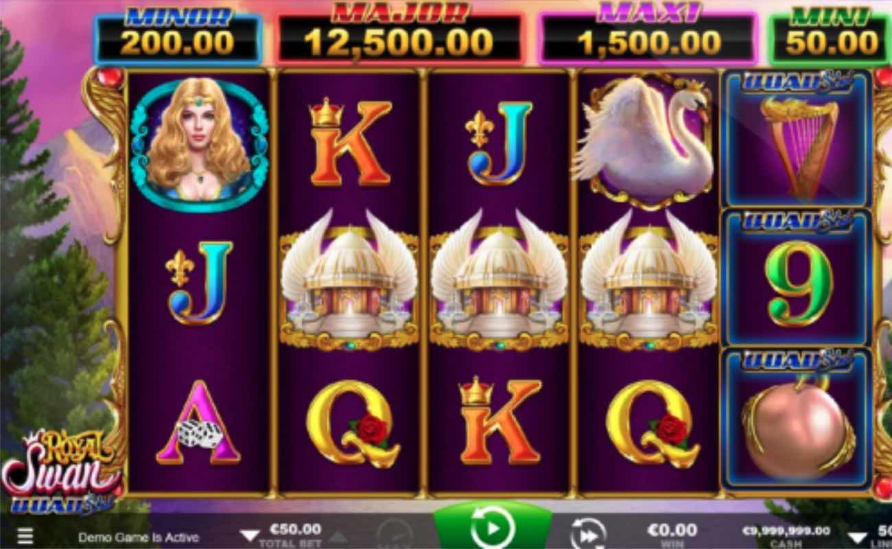 Royal Swan online slot casino game by Ainsworth