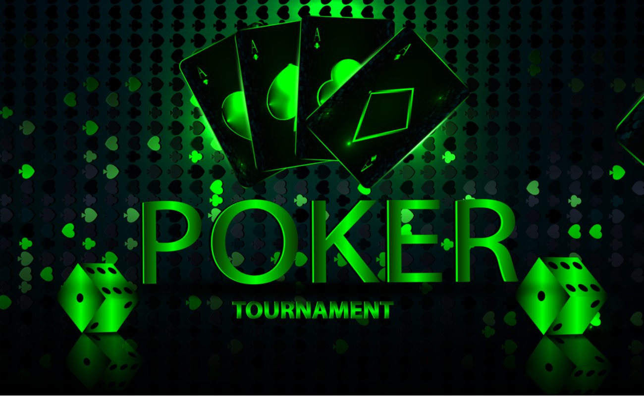 A banner for an online poker tournament.