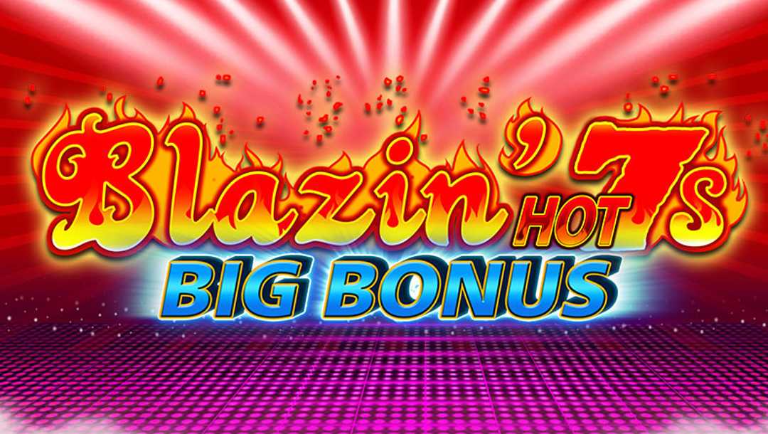 he title screen for Blazin’ Hot 7s online slot.