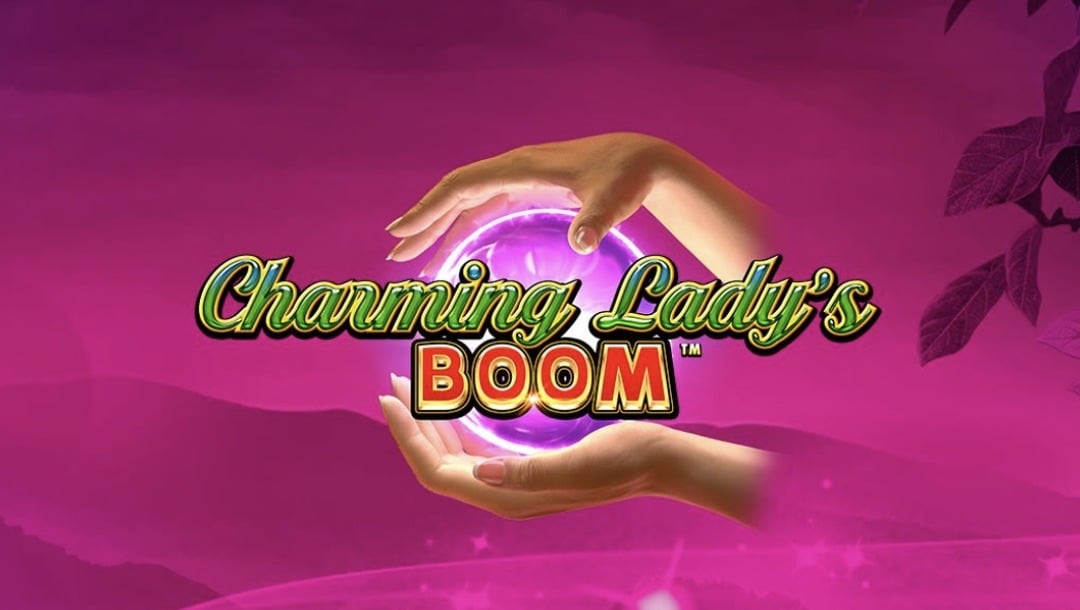 Title screen in online slot Charming Lady's Boom by Novomatic