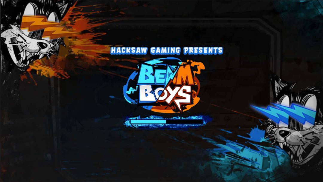 Beam Boys online slot loading screen.